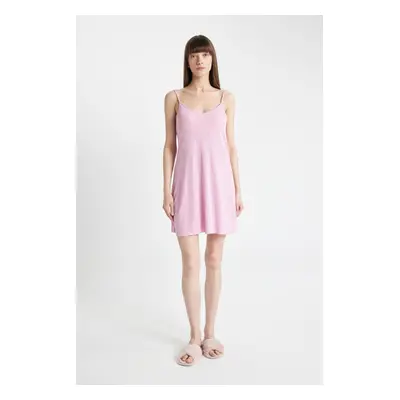 DEFACTO Fall in Love V-Neck Strap Nightgown