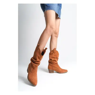 Capone Outfitters Suede Pull-On Women's Cowboy Boots