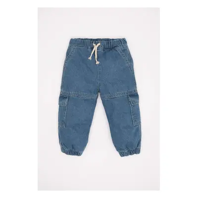 DEFACTO Baby Boy Cargo Fit Elastic Banded Leg Jean Pants