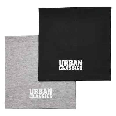 Logo Tube Scarf Kids 2-Pack Black/heathergrey