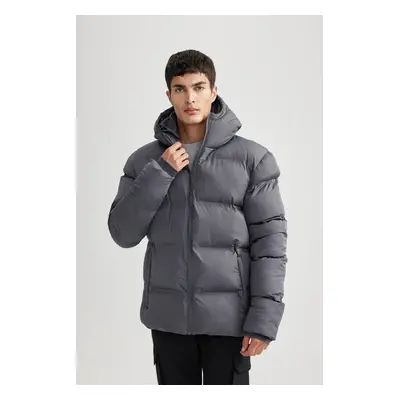 DEFACTO Water Repellent Regular Fit Hooded Puffer Jacket