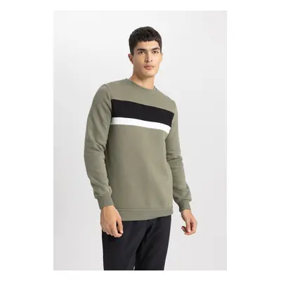 DEFACTO Regular Fit Crew Neck Basic Sweatshirt