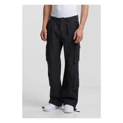 Men's Double Cargo Trousers - Black