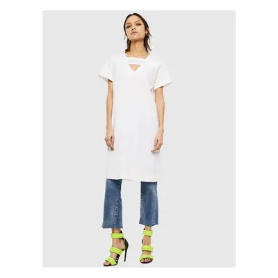 Diesel Dress - DSTRIPE DRESS white