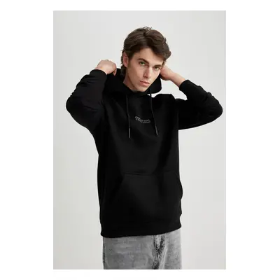 DEFACTO Regular Fit Hooded Printed Sweatshirt