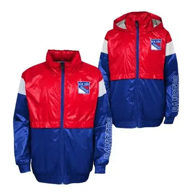 Children's Jacket Outerstuff GOAL LINE STANCE FZ WINDBREAKE NEW YORK RANGERS