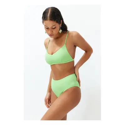 Trendyol Green High Waist Hipster Bikini Bottom