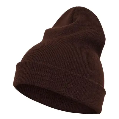 Long heavyweight cap of brown color