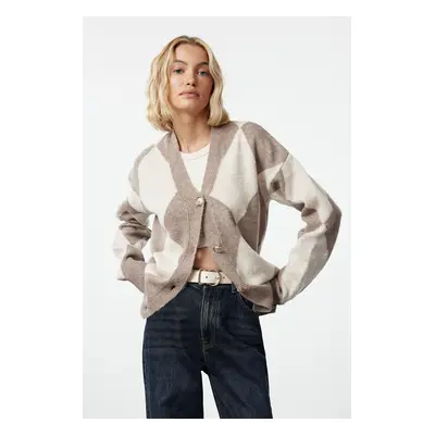 Trendyol Mink Soft Texture Knitted Cardigan