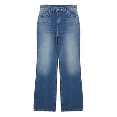 Trendyol Dark Blue Normal Waist Wide Leg Jeans