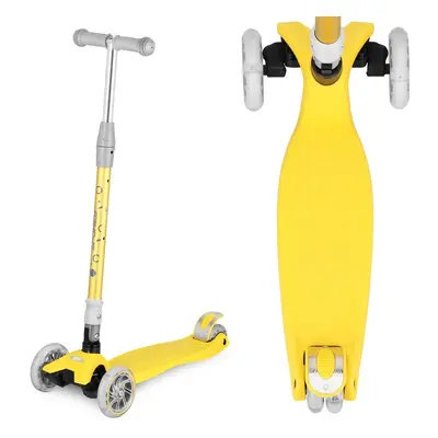 Spokey PLIER PRO Skladacia tricycle children's so svietiacimi kolieskami, yellow