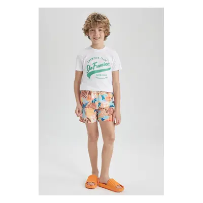 DEFACTO Boy's Patterned Swim Shorts