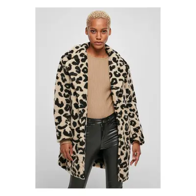 Women's sandleo oversized AOP Sherpa Coat