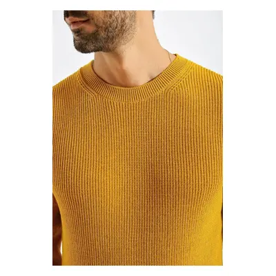 18369 Dewberry Knitwear Mens Sweater-MUSTARD