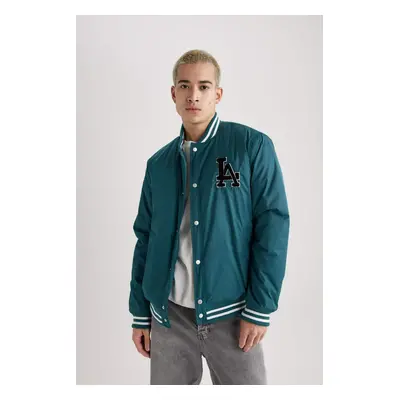 DEFACTO Regular Fit College Collar Bomber Coat