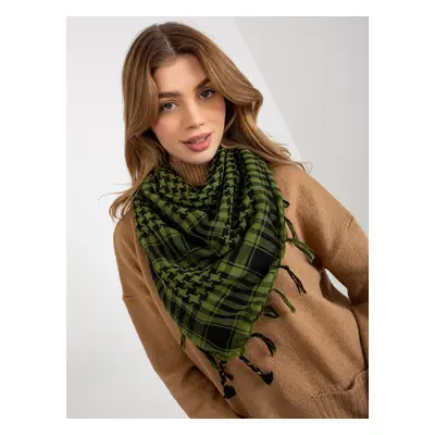 Ladies Checkered Scarf - Green