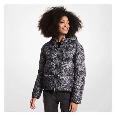 Michael Kors Jacket - ECO CHEETAH RVSBL PUFF blue