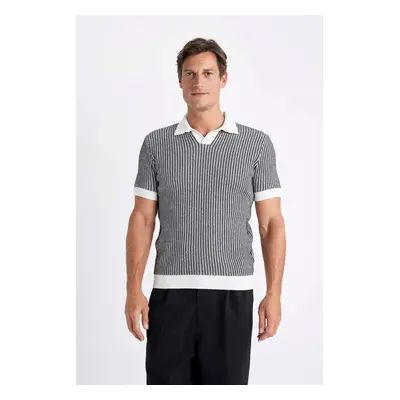 DEFACTO Standard Fit Short Sleeve Knitwear Polo T-Shirt