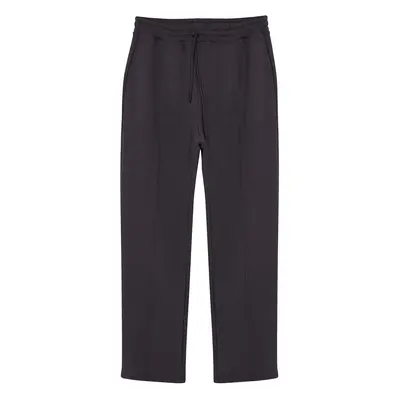 Trendyol Smoke Regular/Straight Cut Sewing Detailed Sweatpants