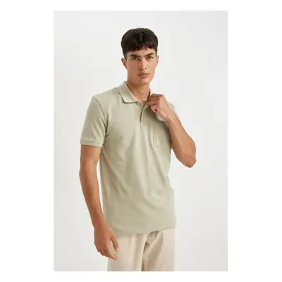 DEFACTO New Regular Fit Short Sleeve Pique Polo Basic T-Shirt