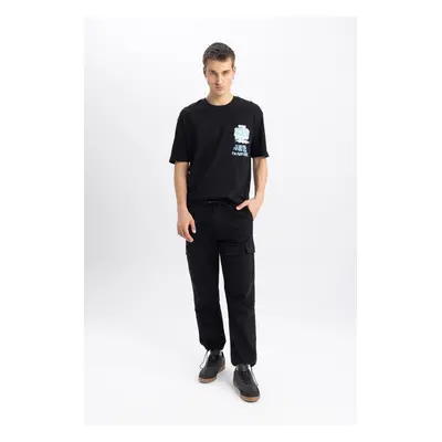 DEFACTO Relax Fit Cargo Pocket Straight Leg Parachute Trousers