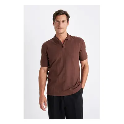 DEFACTO Regular Fit Short Sleeve Knitwear Polo T-Shirt