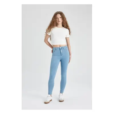 DEFACTO Jegging High Waist Ankle Length Skinny Leg Basic Jeans