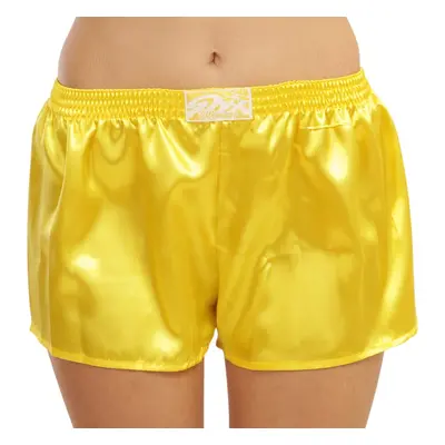 Women's briefs Styx classic rubber satin yellow