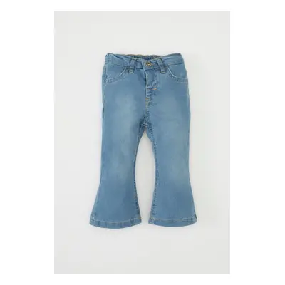 DEFACTO Baby Girl Elastic Banded Flared Jean Pants