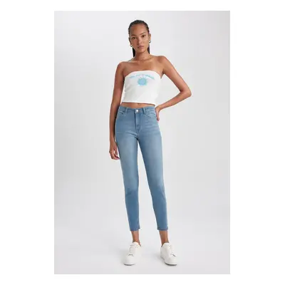 DEFACTO Rebeca Skinny Fit Normal Waist Slim Leg Ankle Length Jean Trousers