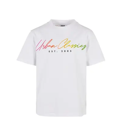 Boys Script Logo T-Shirt White