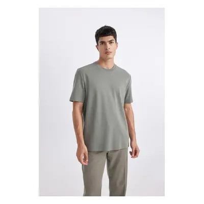 DEFACTO Oversize Fit Crew Neck Short Sleeve Heavy Fabric Basic T-Shirt