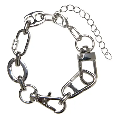 Bracelet with different clasps - silver color