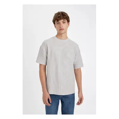 DEFACTO Boxy Fit Crew Neck Short Sleeve T-Shirt