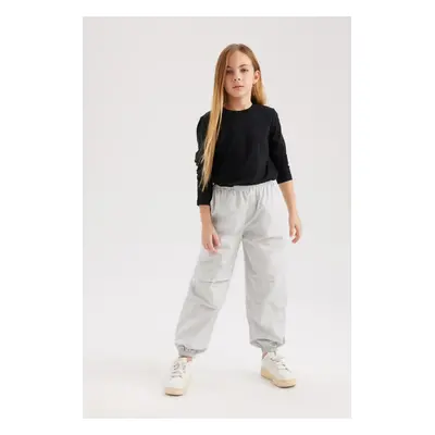 DEFACTO Girl's Parachute Cotton Trousers