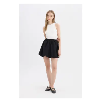 DEFACTO Cool Balloon Fit Taffeta Mini Skirt