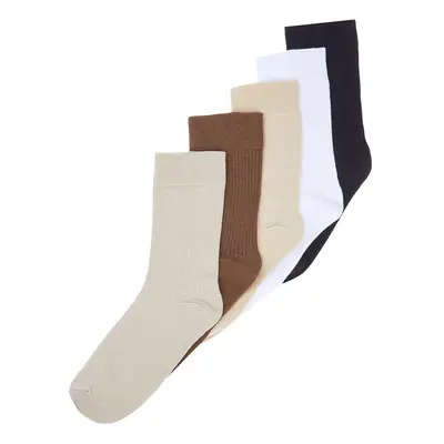 Trendyol Multicolored Pack Cotton Textured College-Tennis-Medium Socks