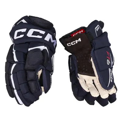 Ice Hockey Gloves CCM JetSpeed FT6 Navy/White inch