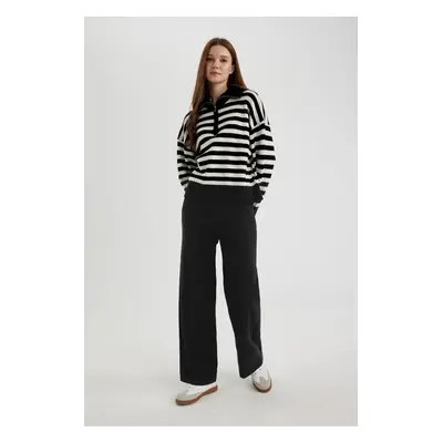 DEFACTO Straight Fit Knitwear Trousers