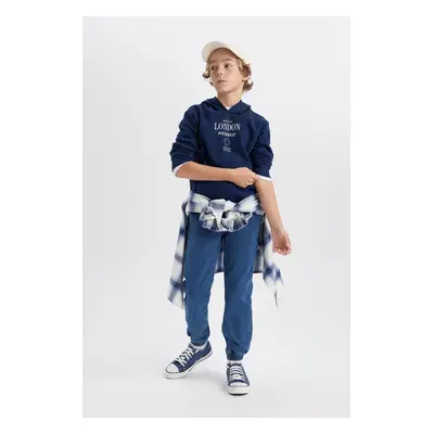 DEFACTO Boy's Jogger Elastic Banded Leg Jean Fleece Lined Trousers