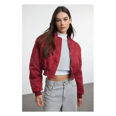 Trendyol Claret Red Regular Fit Bomber Puffer Jacket