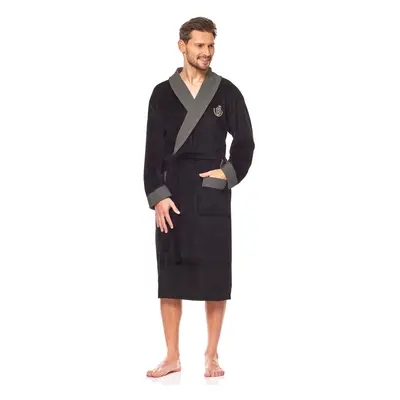 Duke Black Black Bathrobe