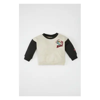 DEFACTO Baby Boy Disney Mickey & Minnie Crew Neck Sweatshirt