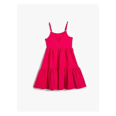 Koton 3skg80081aw Girls' Dress Pink