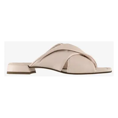 Light pink women's leather slippers Högl Cathryn