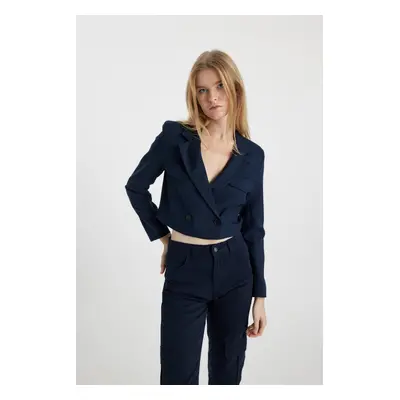 DEFACTO Coool Crop Gabardine Blazer