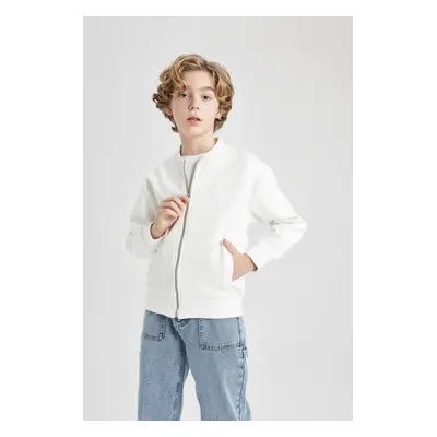 DEFACTO Boys College Collar Bomber Cardigan