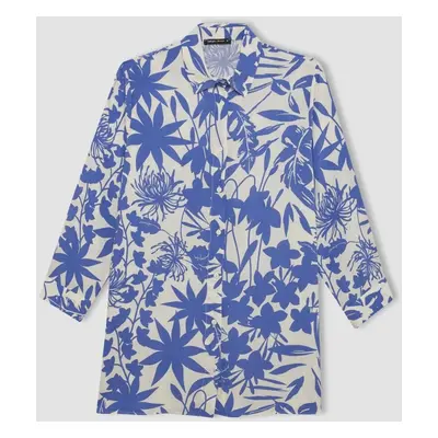 DEFACTO Loose Fit Patterned Long Sleeve Shirt