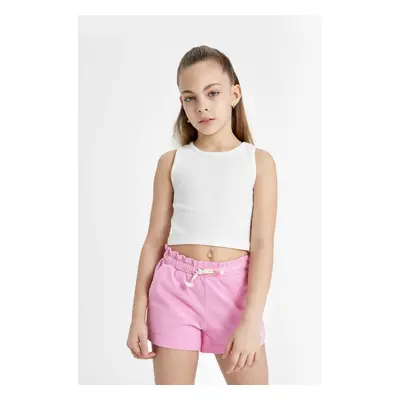 DEFACTO Girl's Crew Neck Basic Undershirt