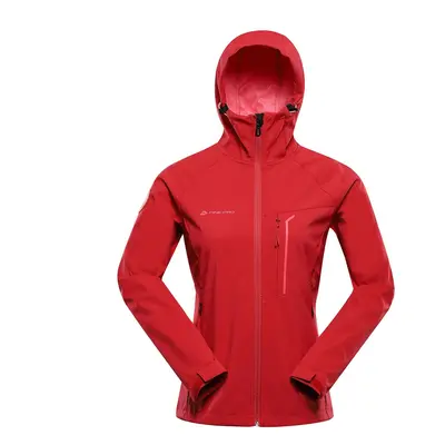 Women's softshell jacket with membrane ALPINE PRO ESPRITA chilli